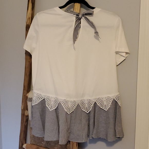 White peplum top - Picture 2 of 2